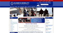 Desktop Screenshot of glennsmobility.co.uk