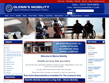 Tablet Screenshot of glennsmobility.co.uk